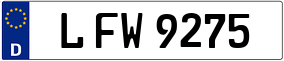 Truck License Plate